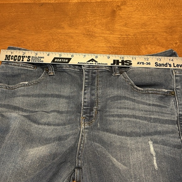 Just USA Women's Blue Distressed Mid-Rise Skinny Denim Jeans Stitch Fix Size 30 - Picture 9 of 11